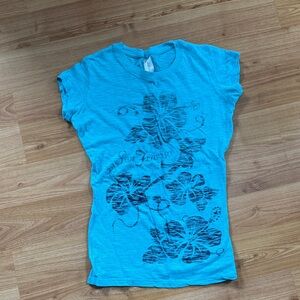 Blue Graphic Women's Top